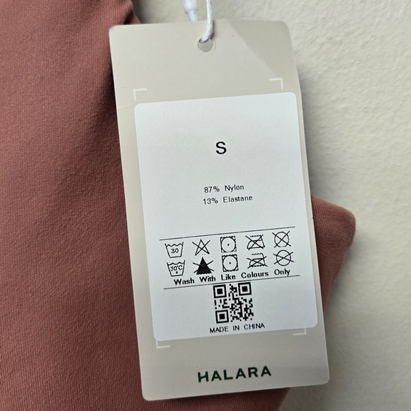 Halara Basic Padded Workout Cropped Tank Top Dusty Rose S - Picture 8 of 9